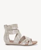 Vince Camuto Vince Camuto Women's Seevina Strappy Low Wedges Sandals Sandy Silver Size 5 Leather From Sole Society