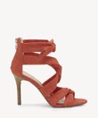 Vince Camuto Vince Camuto Women's Chania Knotted Sandals Sunset Orange Size 5 Linen From Sole Society