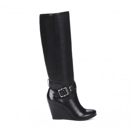 Solesociety Valentina Wedge Boot - Black