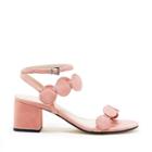 Sole Society Sole Society Shea Strappy Heeled Sandal - Bubble Gum