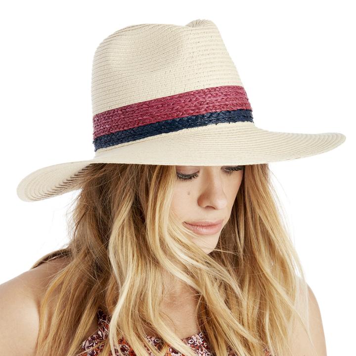 Sole Society Sole Society Wide Brim Straw Hat With Raffia Band