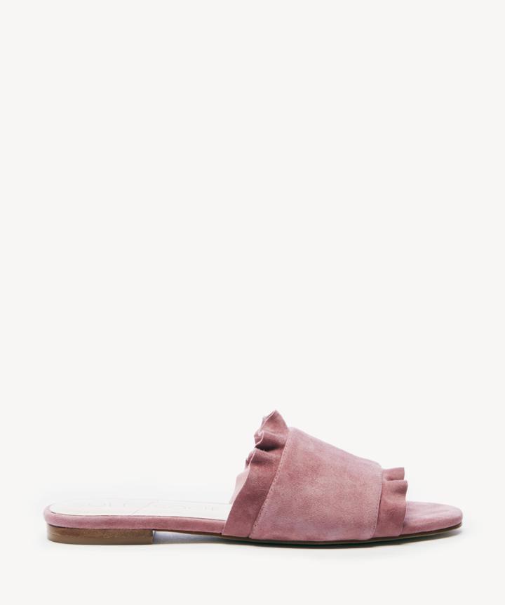 Sole Society Sole Society Madalayne Ruffle Slide - Primrose-5