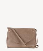 Sole Society Sole Society Ansley Genuine Suede Hobo Bag Shoulder Grey Vegan Leather