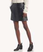 Greylin Greylin Women's Luca Vegan Leather Skirt In Color: Black Size Large From Sole Society