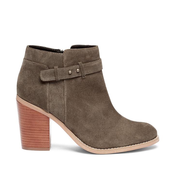 Sole Society Sole Society Lyriq Heeled Ankle Bootie - Khaki