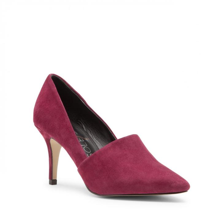 Sole Society Sole Society Fleur High Vamp Pump - Burgundy-6.5