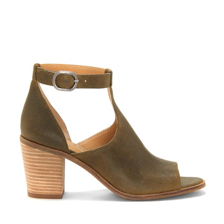 Lucky Brand Lucky Brand Kadian Cut Out Peep Toe Sandal - Ivy Green