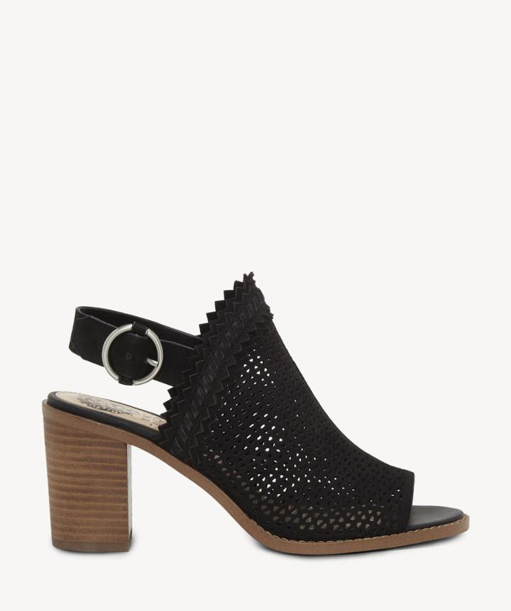 Vince Camuto Vince Camuto Women's Tricinda Slingback Block Heels Sandals Black Size 5 Suede From Sole Society