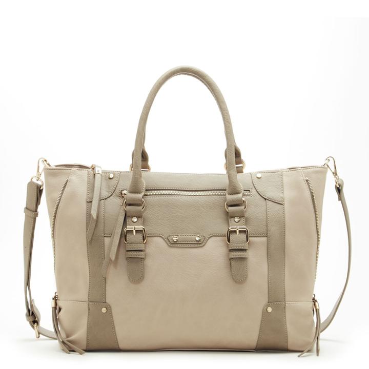 Sole Society Sole Society Susan Large Winged Tote - Taupe