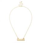 Sole Society Sole Society Initial Bar Necklace - Gold-b