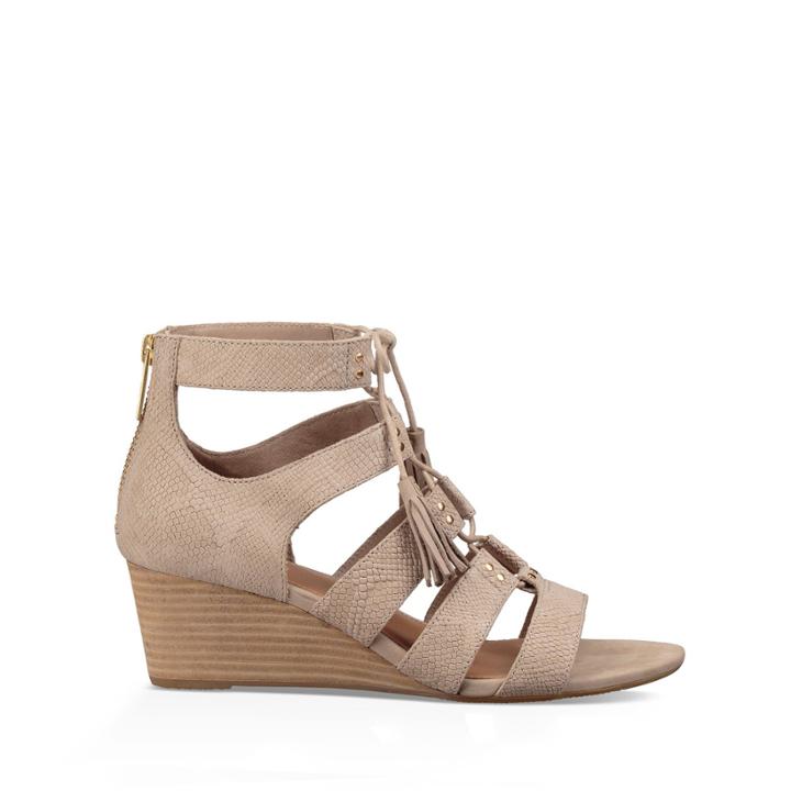 Ugg Ugg &reg; Yasmin Snake Lace Up Wedge - Horchata-6