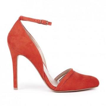 Solesociety Audra Ankle Strap Pump - True Red