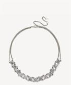 Sole Society Sole Society Beaded Stone Choker Antique Silver One Size Os