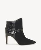 1. State 1. State Women's Harloe Pointed Toe Bootie Black Size 5 Suede From Sole Society
