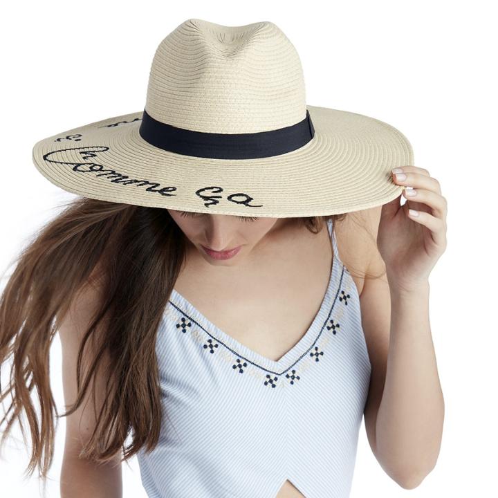 Sole Society Sole Society Conversational Sun Hat - Natural