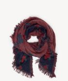Sole Society Women's Floral Rose Embroidered Scarf Multi Acrylic From Sole Society
