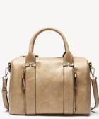 Sole Society Women's Zypa Barrel Satchel Vegan In Color: Camel Bag Vegan Leather From Sole Society