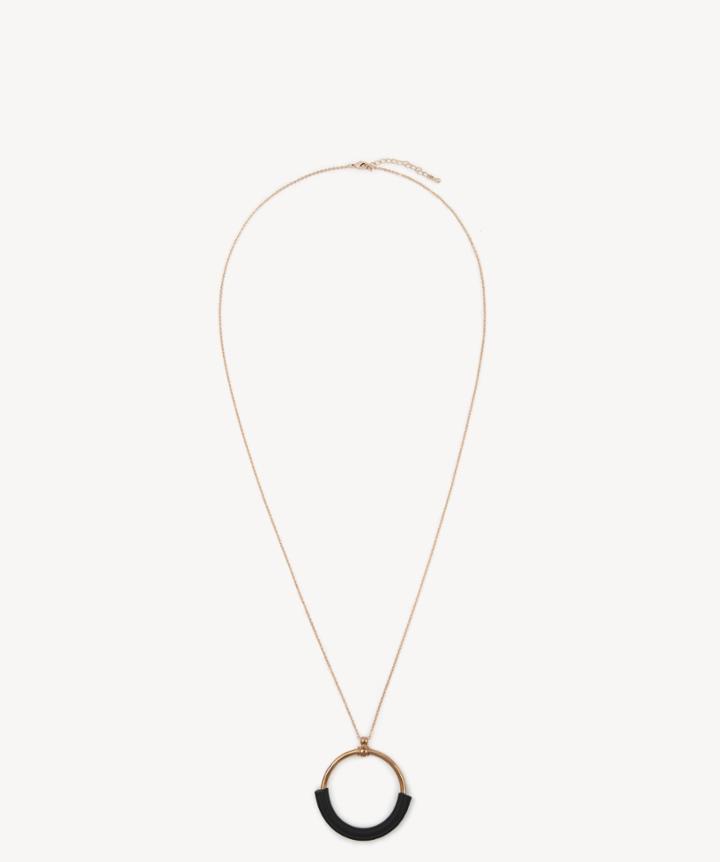 Sole Society Sole Society Genuine Leather Wrapped Pendant