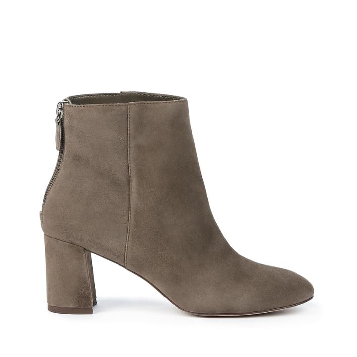Sole Society Sole Society Garnette Flare Heel Bootie - Dark Taupe