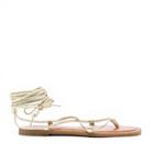 Lucky Brand Lucky Brand Binnie Lace-up Sandal - Light Gold-6