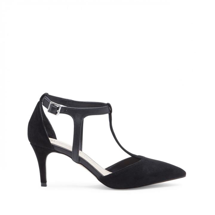 Sole Society Sole Society Avia T-strap Pointed Toe Pump - Black-6