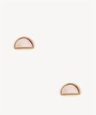 Sole Society Sole Society Plated Moon Gazer Studs Pink Shell One Size Os