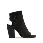 Dolce Vita Dolce Vita Niki Peep Toe Bootie - Black Nubuck-6