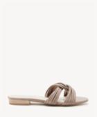 Sole Society Sole Society Dahlia Knotted Flats Sandals Taupe Size 5 Suede