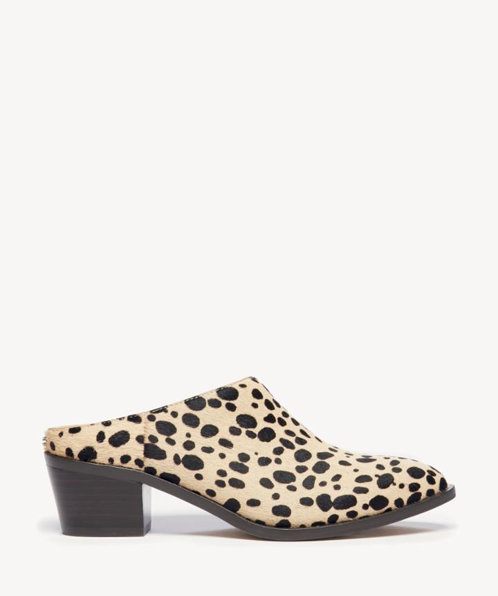 Sole Society Women's Nadina Mules Bootie Tan Black Size 5 Haircalf From Sole Society