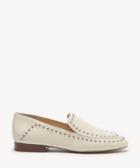 Sole Society Women's Talbia Studded Loafers Cream Size 5 Leather From Sole Society