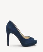 Jessica Simpson Jessica Simpson Women's Dalyn Peep Toe Sandals Azurite Size 5 Suede From Sole Society