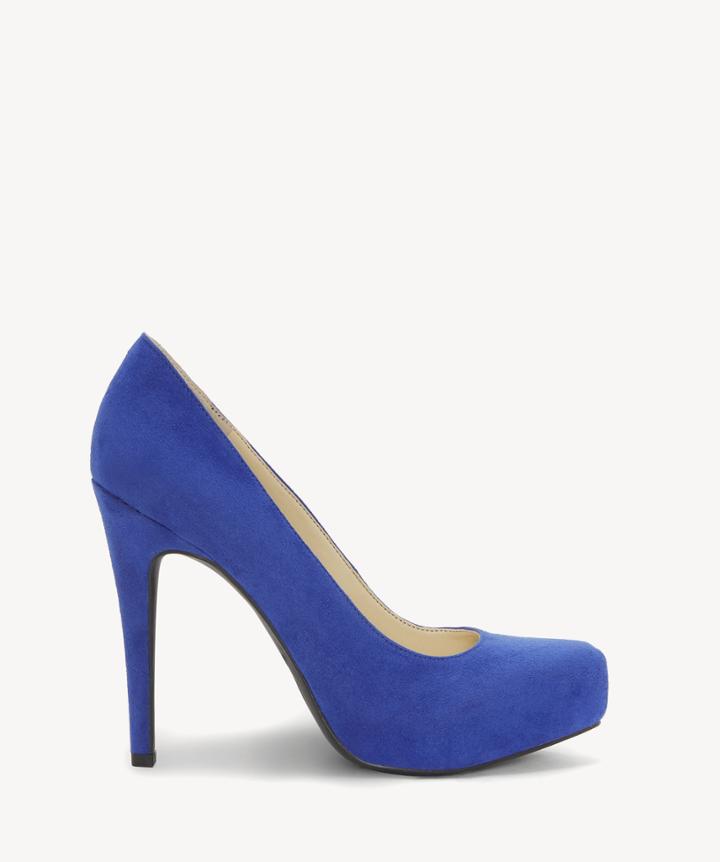 Jessica Simpson Jessica Simpson Women's Parisah Platform Pumps Blue Violet Size 5 Suede Microsuede From Sole Society