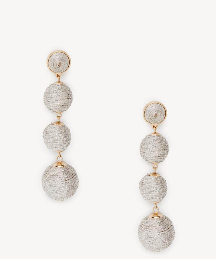 Sole Society Sole Society Clover Crispin Drop Earrings Cream One Size Os
