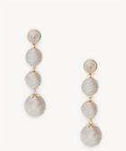 Sole Society Sole Society Clover Crispin Drop Earrings Cream One Size Os