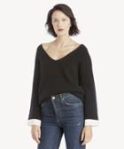J.o.a. J.o.a. Women's Cozy Knit Sweater In Color: Black Size Xs From Sole Society