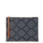 Sole Society Sole Society Asa Geo Print Pouch - Navy Cream