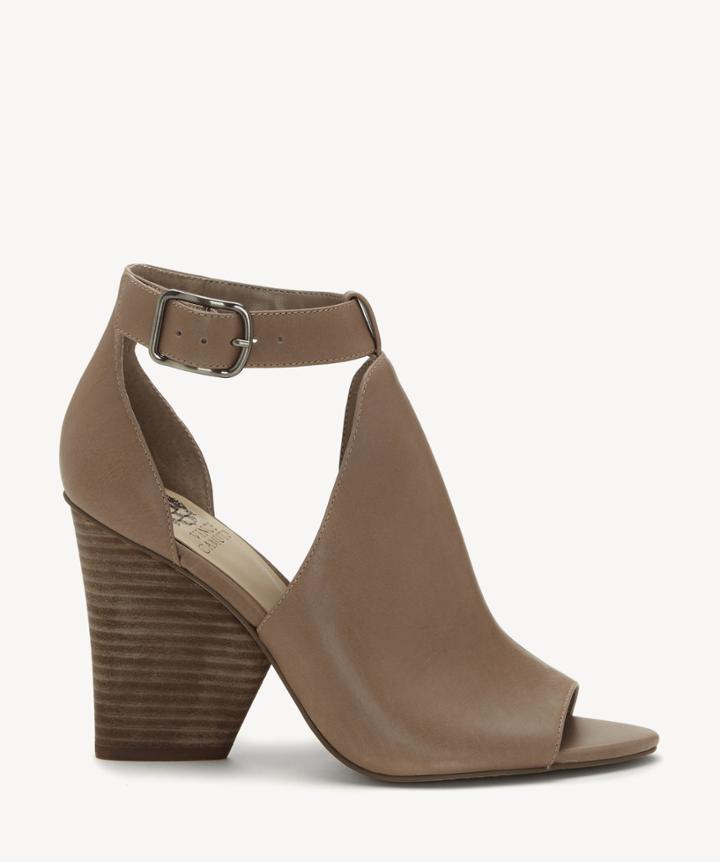 Vince Camuto Vince Camuto Women's Adaren Peep Toe Sandals Dusty Trail Size 5 Leather From Sole Society