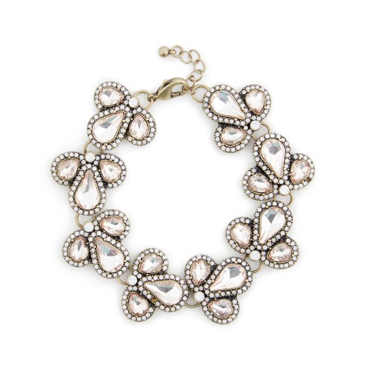 Sole Society Sole Society Deco Statement Bracelet - Crystal