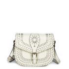 Sole Society Sole Society Kianna Lasercut Saddle Bag - Ivory