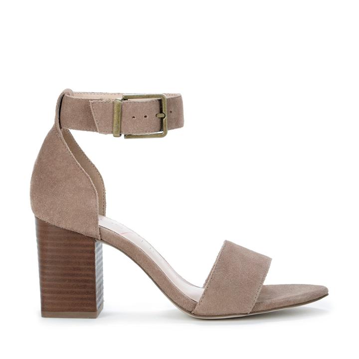 Sole Society Sole Society Montana Block Heel Sandal - Night Taupe-5