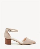 Sole Society Women's Katarina Two Piece Block Heels Pumps Light Camel Size 5 Suede From Sole Society