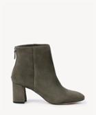 Sole Society Sole Society Garnette Flare Heels Bootie Dark Olive Size 5 Suede