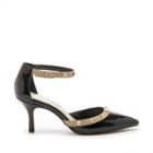 Sole Society Sole Society Anneke Mid Heel Pump - Black Shitake-5.5