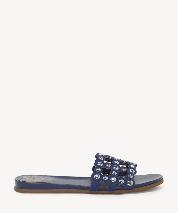 Vince Camuto Vince Camuto Ellanna Flats Sandals Moody Blue Size 6 Leather From Sole Society