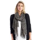 Sole Society Sole Society Dot Print Scarf - Oxblood
