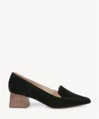 Sole Society Sole Society Mavis Flare Heels Loafers Black Size 5.5 Suede