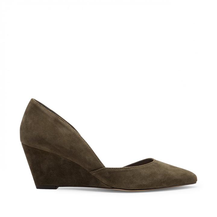 Sole Society Sole Society Jillian Dorsay Wedge - Olive-5.5