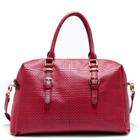 Sole Society Sole Society Lois Woven Satchel - Red-one Size