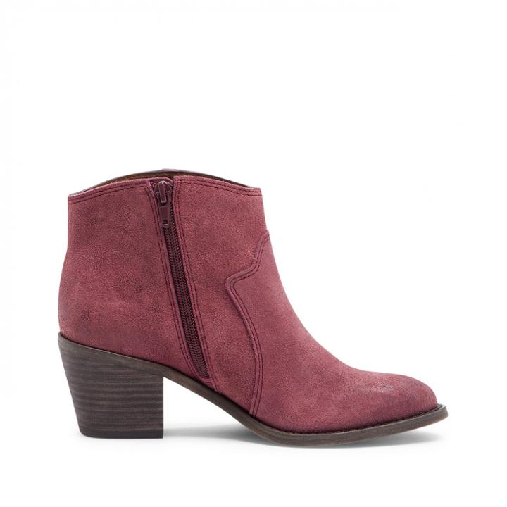 Lucky Brand Lucky Brand Marcos Western Bootie - Ruby Wine-7.5