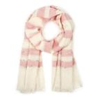 Sole Society Sole Society Jacquard Stripe Scarf - Coral Combo-one Size